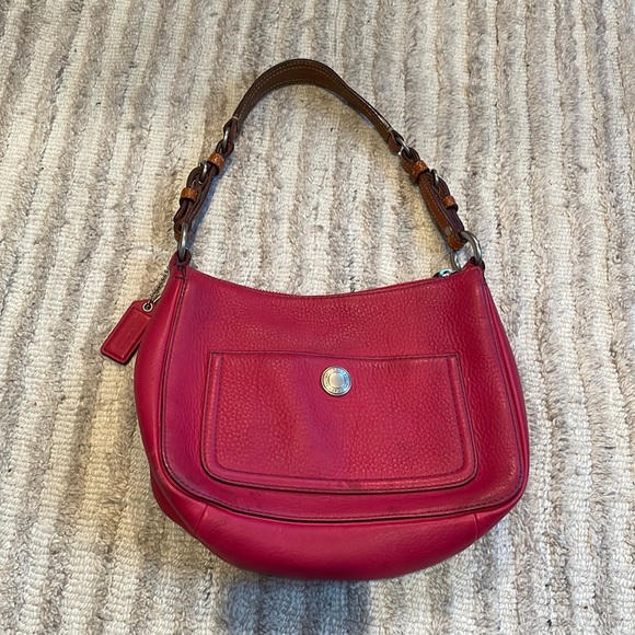 Coach Bags Coach Pink Leather Shoulder Bag Poshmark